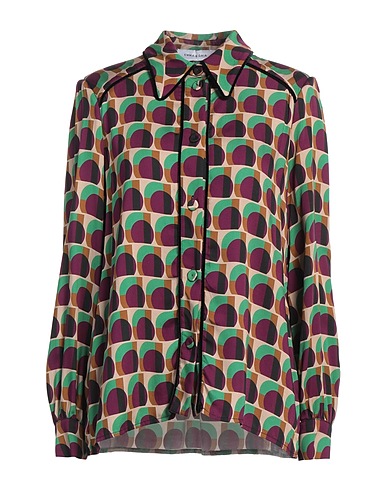 EMMA & GAIA Patterned shirts & blouses Burgundy 100% Viscose