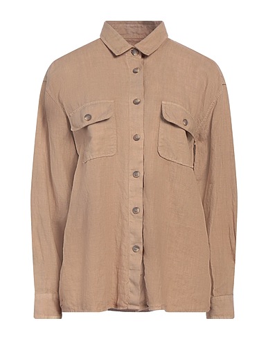 ALLEY DOCKS 963 Linen shirt Sand 100% Linen