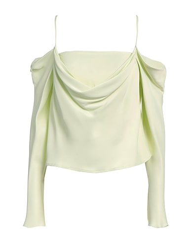 EMMA & GAIA Top spalle scoperte Verde chiaro 100% Viscosa