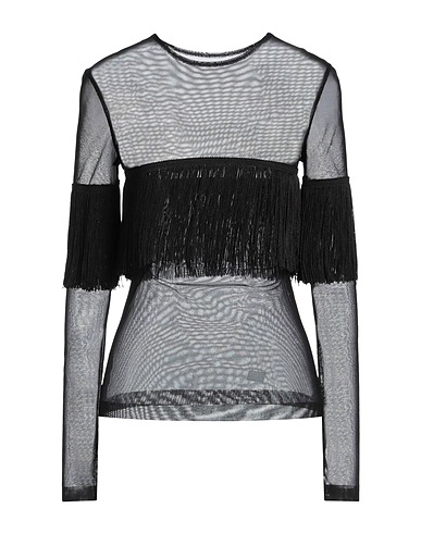 NORMA KAMALI T-shirt Black 82% Nylon, 18% Elastane, Polyester