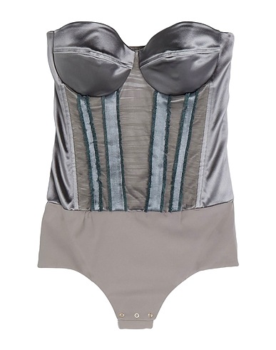 ELISABETTA FRANCHI TOPWEAR Grigio 49% Acetato, 44% Poliammide, 7% Elastan