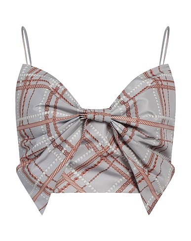 ELISABETTA FRANCHI Top Grey 100% Polyester