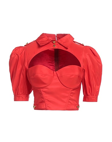 ELISABETTA FRANCHI Top Red 100% Polyester, Polyamide, Elastane