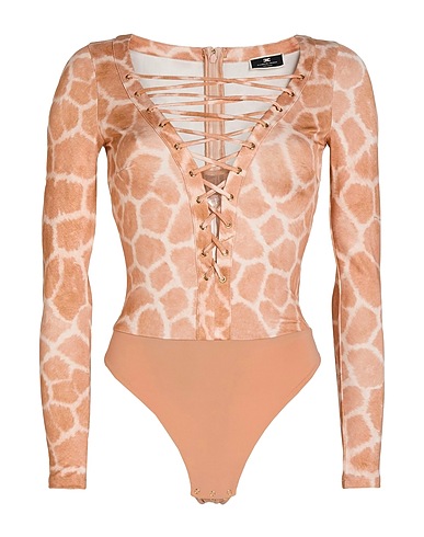 ELISABETTA FRANCHI TOPWEAR Sabbia 96% Viscosa, 4% Elastan, Poliammide