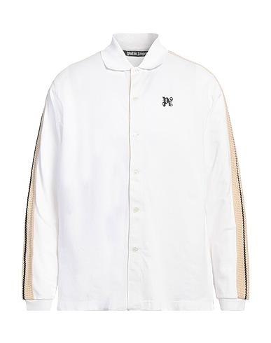 PALM ANGELS Patterned shirt White 100% Cotton, Polyester