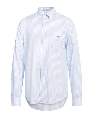 GANT Striped shirt Sky blue 100% Cotton