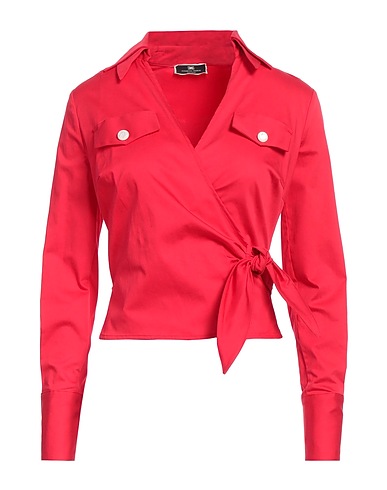 ELISABETTA FRANCHI Top Rosso 98% Cotone, 2% Elastan