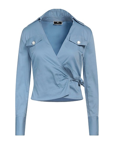 ELISABETTA FRANCHI Top Hellblau 98% Baumwolle, 2% Elastan