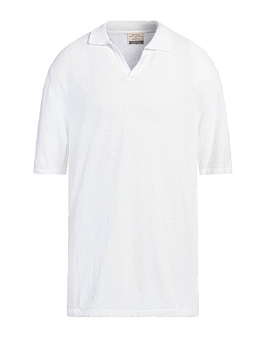 HERITAGE Polo shirt White 67% Cotton, 33% Polyamide