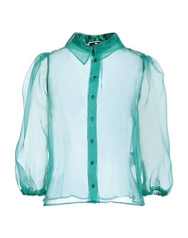 ELISABETTA FRANCHI Solid colour shirts & blouses Emerald green 100% Polyester