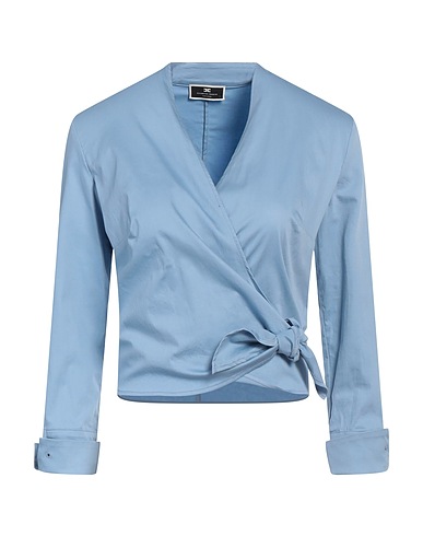 ELISABETTA FRANCHI Top Light blue 98% Polyester, 2% Elastane
