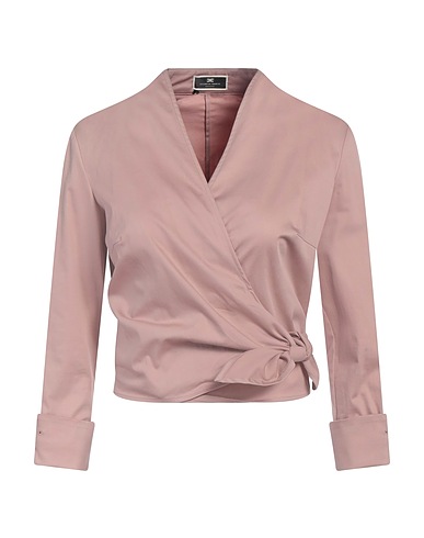 ELISABETTA FRANCHI Top Light brown 98% Polyester, 2% Elastane