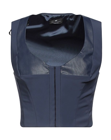 ELISABETTA FRANCHI Top Navy blue 84% Polyamide, 16% Elastane, Polyester, Polyurethane