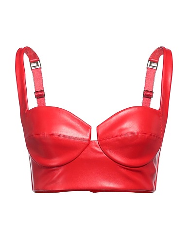 ELISABETTA FRANCHI Bustier Red 100% Polyester, Polyurethane