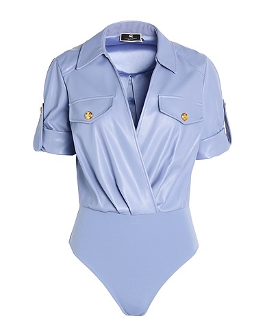 ELISABETTA FRANCHI TOPWEAR Lilac 100% Polyester, Polyurethane, Polyamide, Elastane