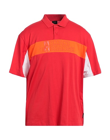 ARMANI EXCHANGE Polo shirt Red 100% Cotton
