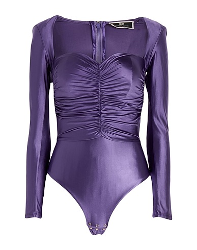 ELISABETTA FRANCHI TOPWEAR Viola 78% Poliammide, 22% Elastan