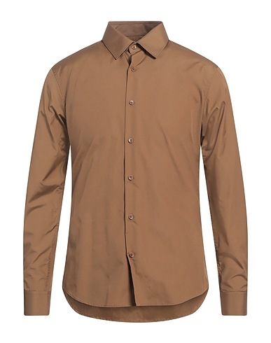 SANDRO Camicia tinta unita Khaki 100% Cotone