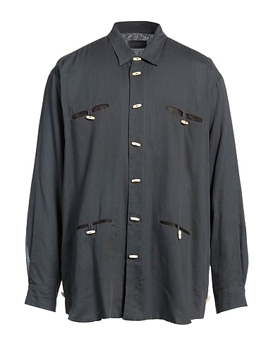 MAGLIANO Solid colour shirt Lead 100% Cotton
