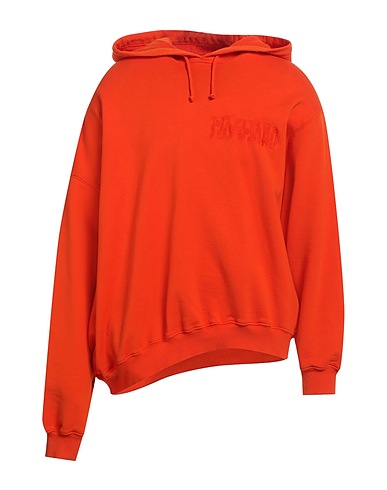 MAGLIANO Hooded track jacket  Orange 100% Cotton, Elastane