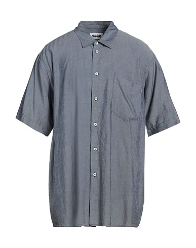 MAGLIANO Solid colour shirt Slate blue 100% Lyocell