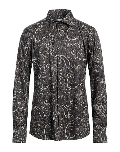 ETON Patterned shirt Black 100% Cotton
