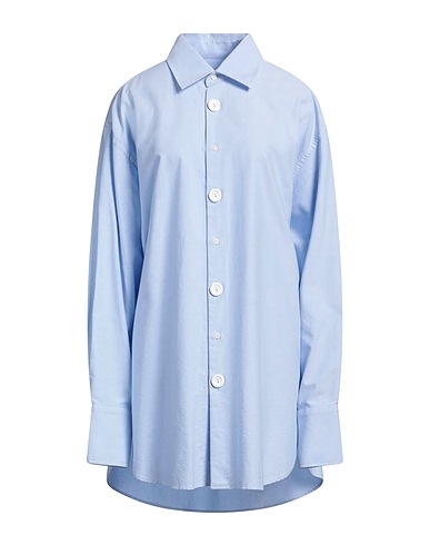 JW ANDERSON Solid colour shirts & blouses Sky blue 100% Cotton