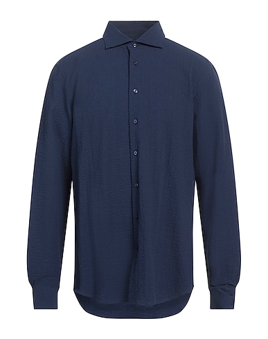 EMANUEL BERG Einfarbiges Hemd 98% Baumwolle, 2% Elastan