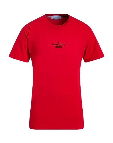 STONE ISLAND T-shirt Red 100% Cotton