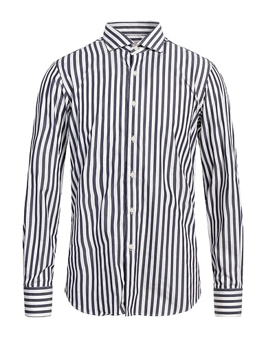 ALESSANDRO GHERARDI Striped shirt SOFT Midnight blue 100% Cotton