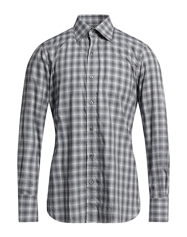 TOM FORD Patterned shirt Sky blue 100% Cotton