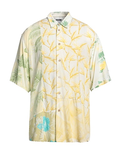 MAGLIANO Patterned shirt Yellow 100% Viscose