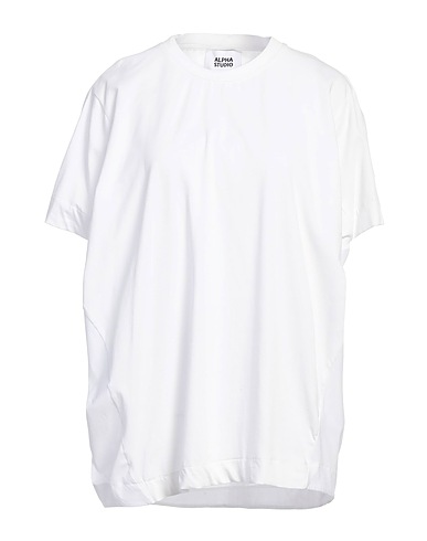 ALPHA STUDIO T-shirt Bianco 95% Cotone, 5% Elastan