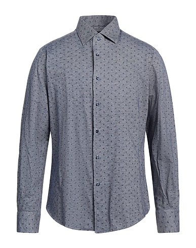 ROSSOPURO Patterned shirt Navy 100% Cotton