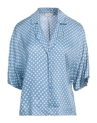 PESERICO Camicie  e bluse fantasia Blu chiaro 100% Viscosa