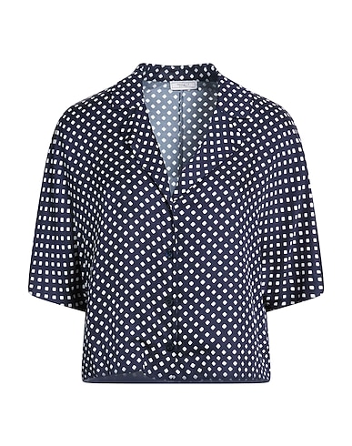 PESERICO Patterned shirts & blouses Midnight blue 100% Viscose