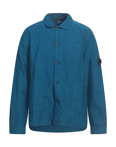 C.P. COMPANY Solid color shirt Navy 100% Cotton