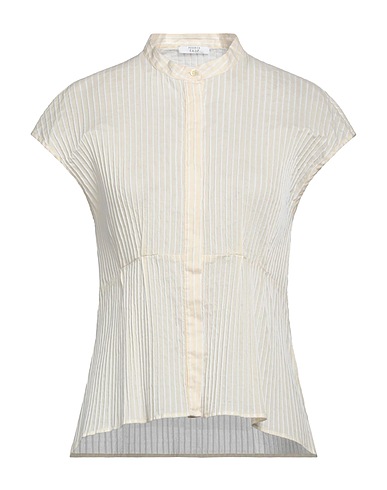 PESERICO Striped shirt EASY Cream 76% Cotton, 24% Polyamide