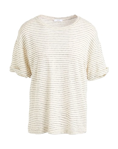 PESERICO T-shirt EASY Avorio 66% Cotone, 34% Lino