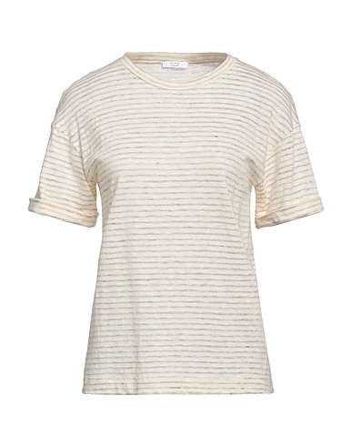 PESERICO T-shirt EASY Panna 66% Cotone, 34% Lino