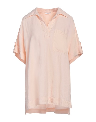 PESERICO Linen shirt EASY Light pink 100% Linen