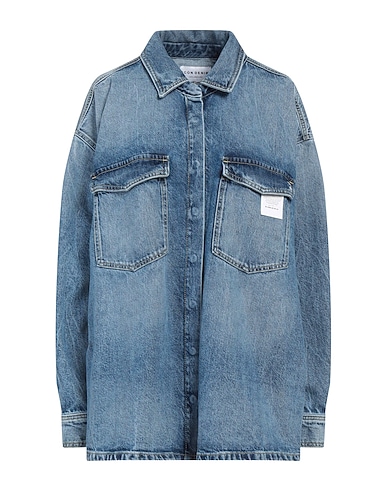 ICON DENIM Denim shirt Blue 100% Cotton
