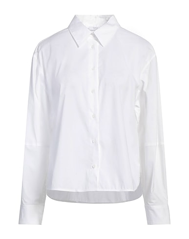 PESERICO Solid color shirts & blouses EASY White 97% Cotton, 3% Elastane