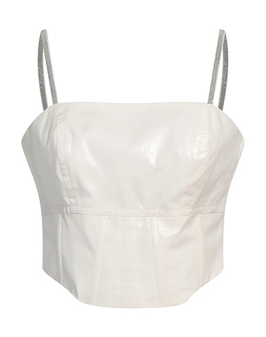 PESERICO Bustier Off white 53% Cotton, 47% Polyester