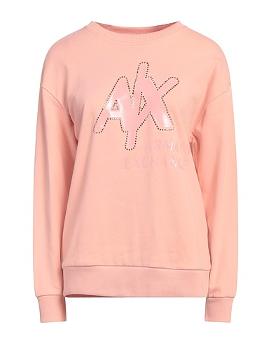 ARMANI EXCHANGE Sweatshirt Pink 100% Cotton, Elastane