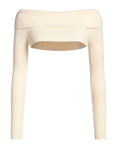 ELISABETTA FRANCHI Top spalle scoperte Panna 70% Viscosa, 30% Poliestere