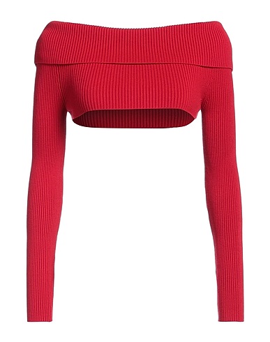 ELISABETTA FRANCHI Top spalle scoperte Mattone 70% Viscosa, 30% Poliestere