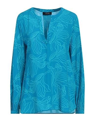 JADICTED Top Turquoise 57% Viscose, 33% Silk, 10% Elastane