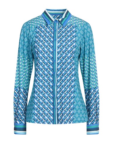 HALE BOB Patterned shirts & blouses Blue 96% Polyester, 4% Elastane