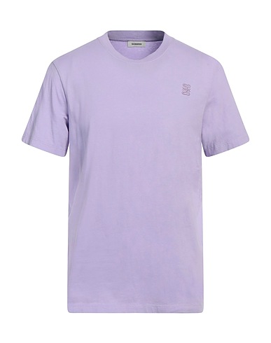 SANDRO T-shirt Lilla 100% Cotone, Elastan